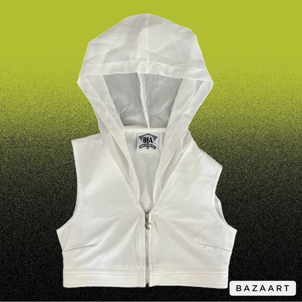 super crop lightweight summer hooded crop top